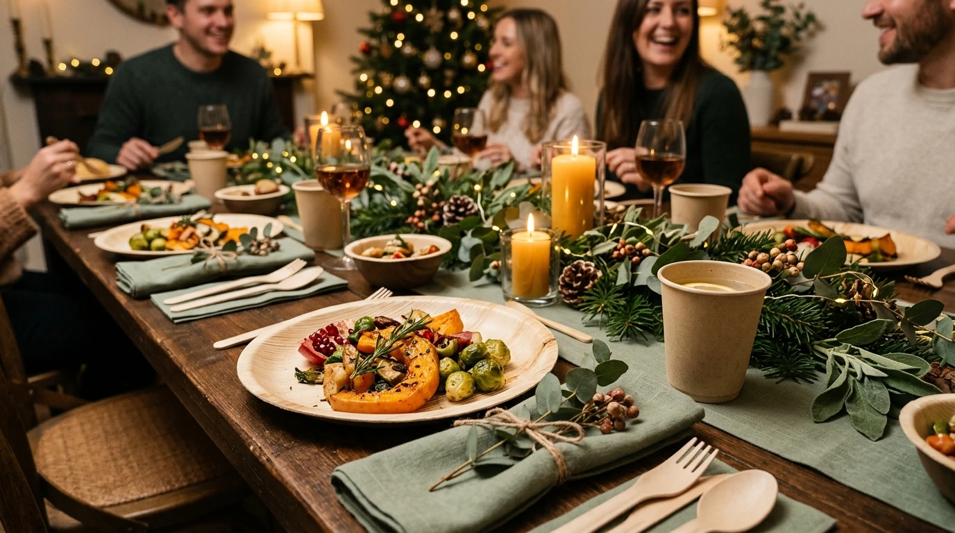 Piatti e stoviglie compostabili per feste